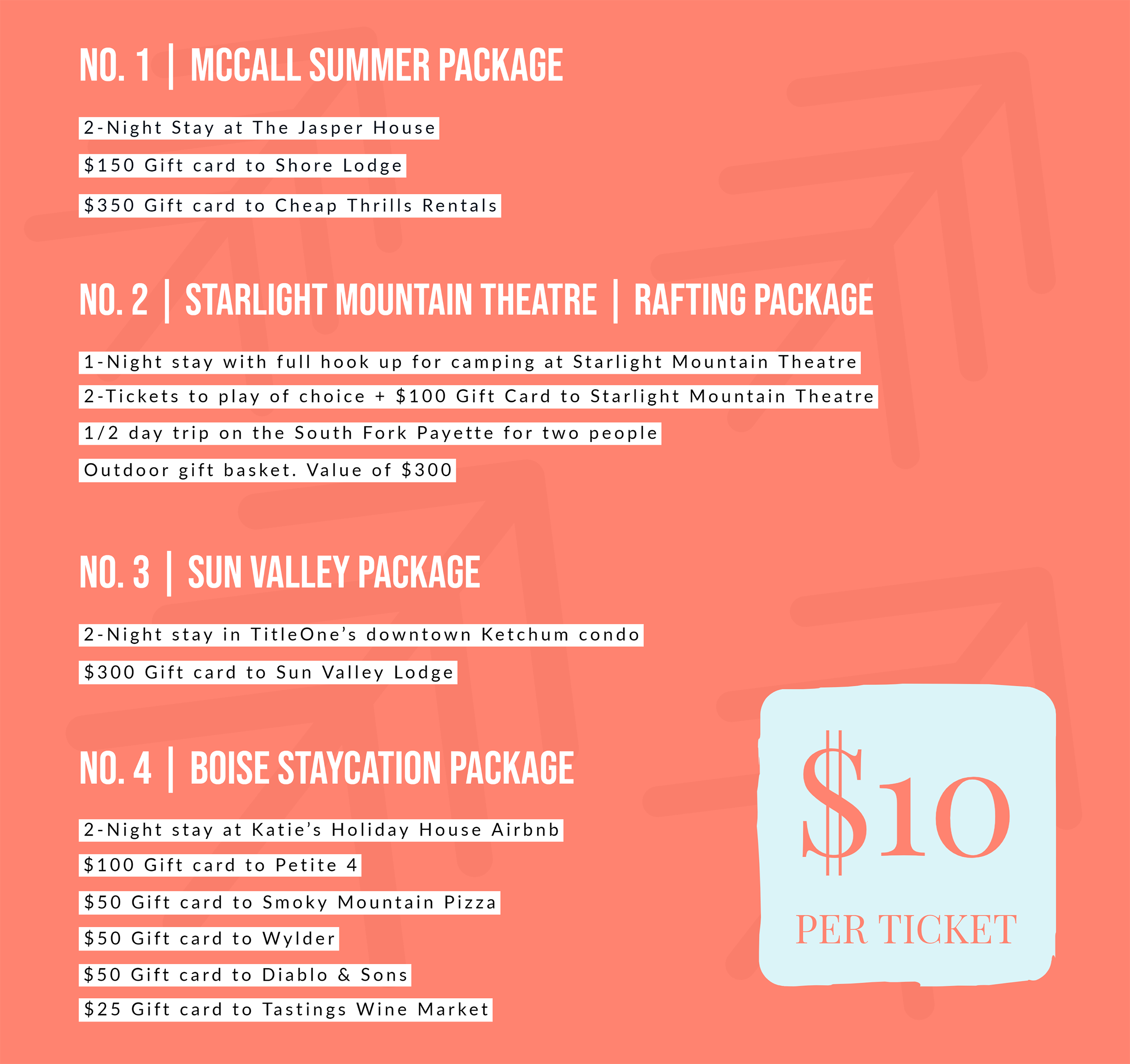 Experience Idaho Raffle Packages Image